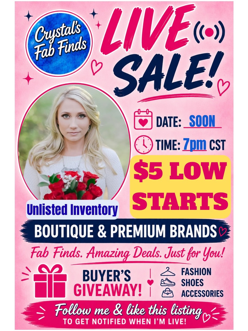 🎉CRYSTAL'S FAB FINDS GOING LIVE SOON! - Picture 1 of 12